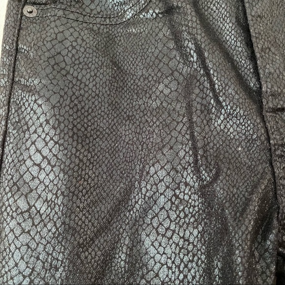Levis Snakeskin Black Mile High Super Skinny Jeans - Picture 7 of 12